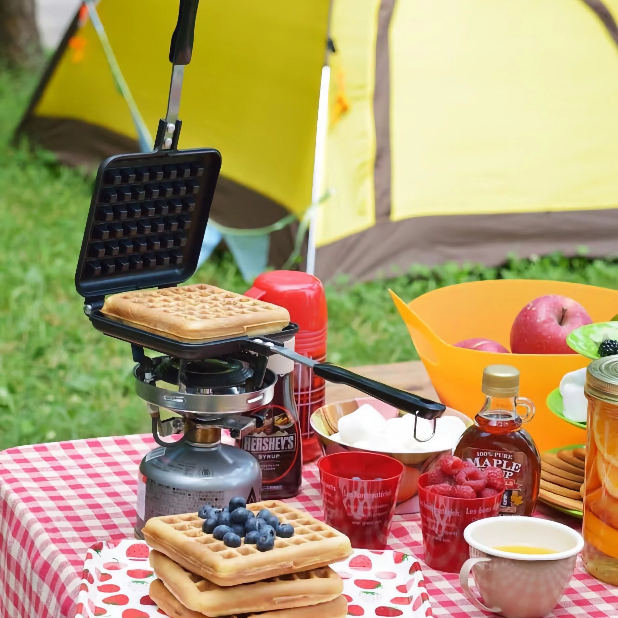Yoshikawa Japanese Stovetop Waffle Maker – Cast Aluminum, Non-Stick (Gas Stove Only)