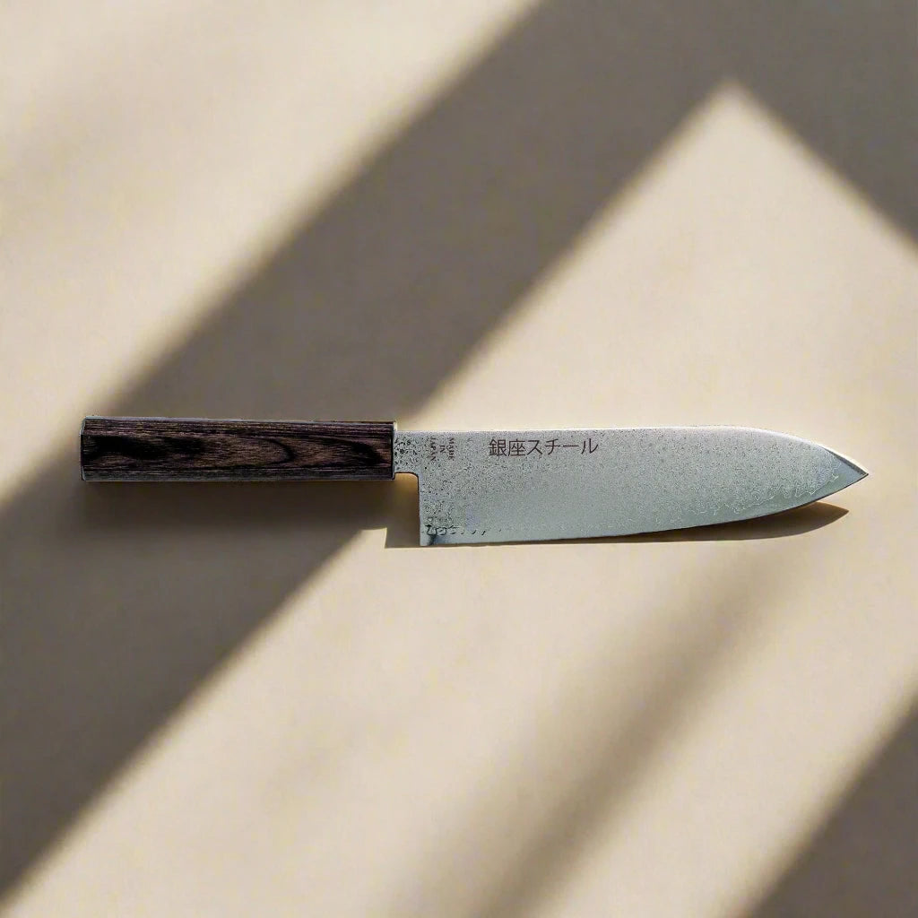 Seiryū (青龍) Series - Santoku Knife 180mm VG10 Damascus steel