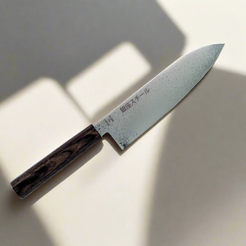 Seiryū (青龍) Series - Santoku Knife 180mm VG10 Damascus steel