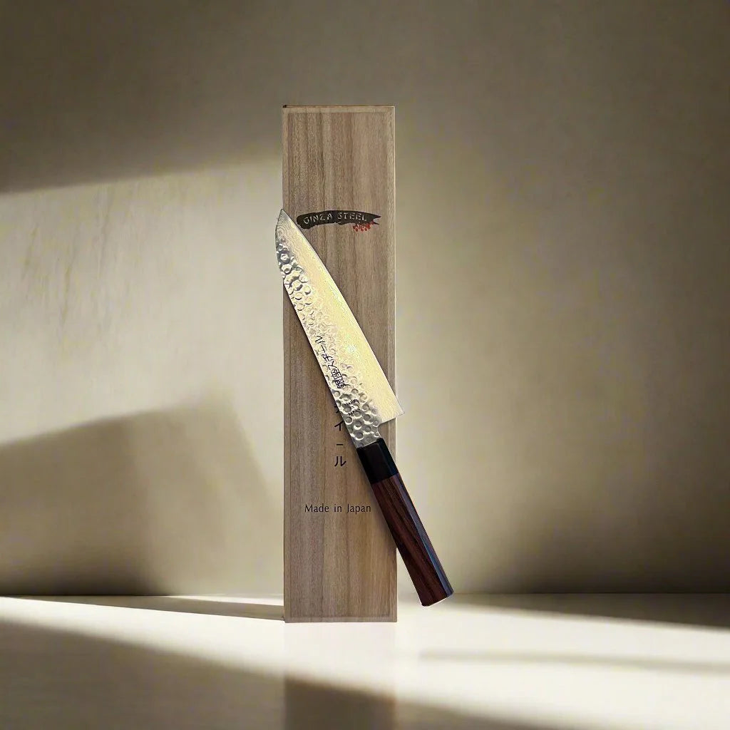 Ginza Steel Takayama 180 - Santoku Knife 180mm Blade | Japan