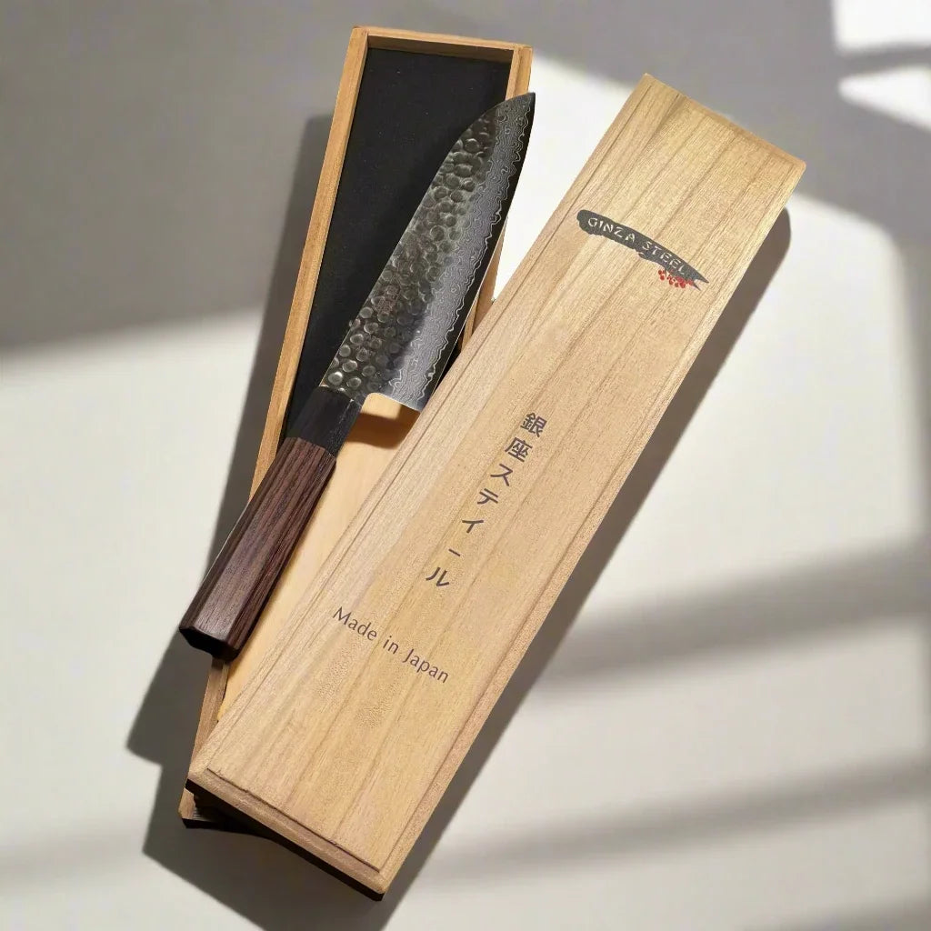 Ginza Steel Takayama 180 - Santoku Knife 180mm Blade | Japan