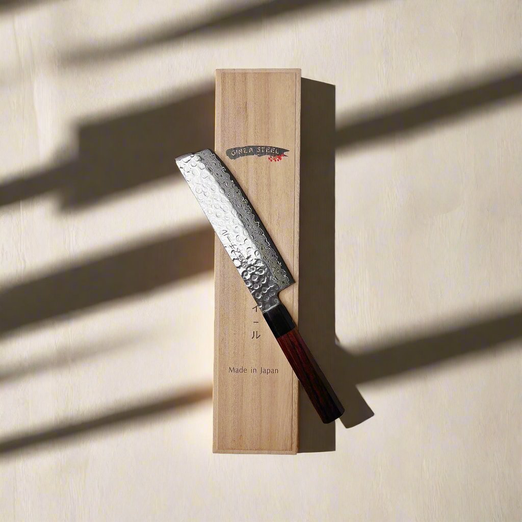 Zen Saya Elite Knife Set - Tsumugi Nakiri Knife with Saya