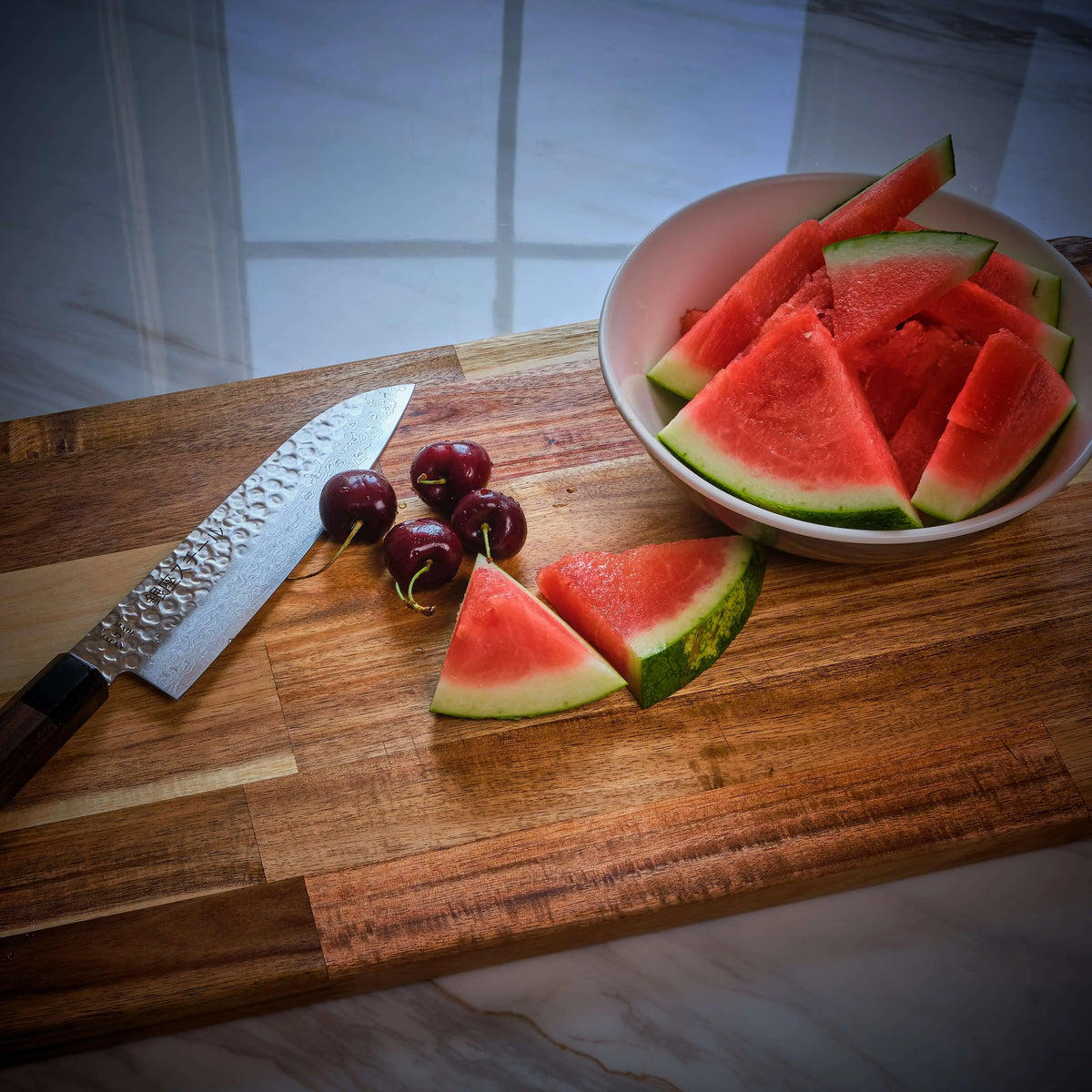 Ginza Steel Takayama 180 - Santoku Knife 180mm Blade | Japan