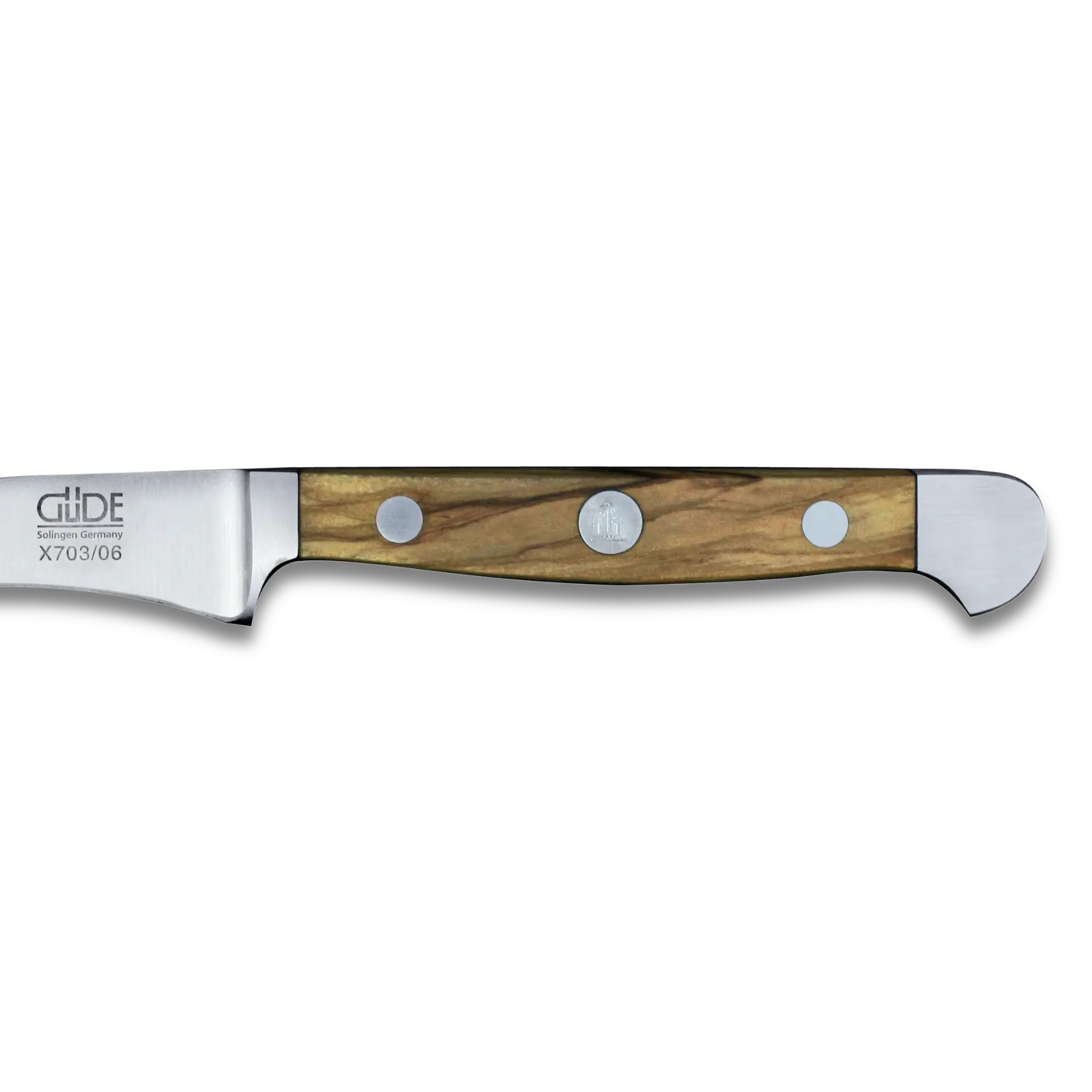 ALPHA OLIVE | Couteau d’appariement 2.36 » | Manche en acier forgé / bois d’olivier