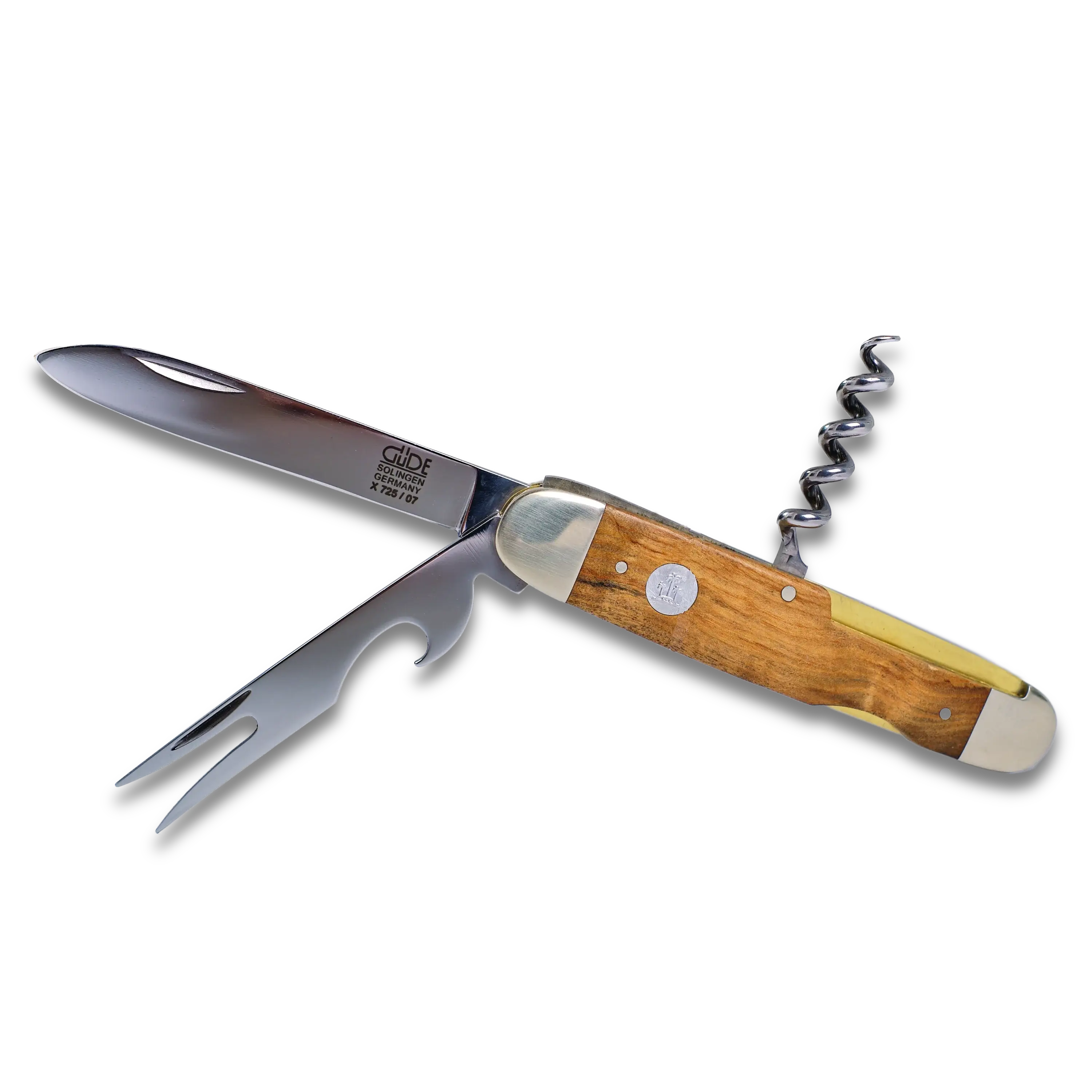 OLIVE ALPHA | Couteau de poche avec fourche à pas