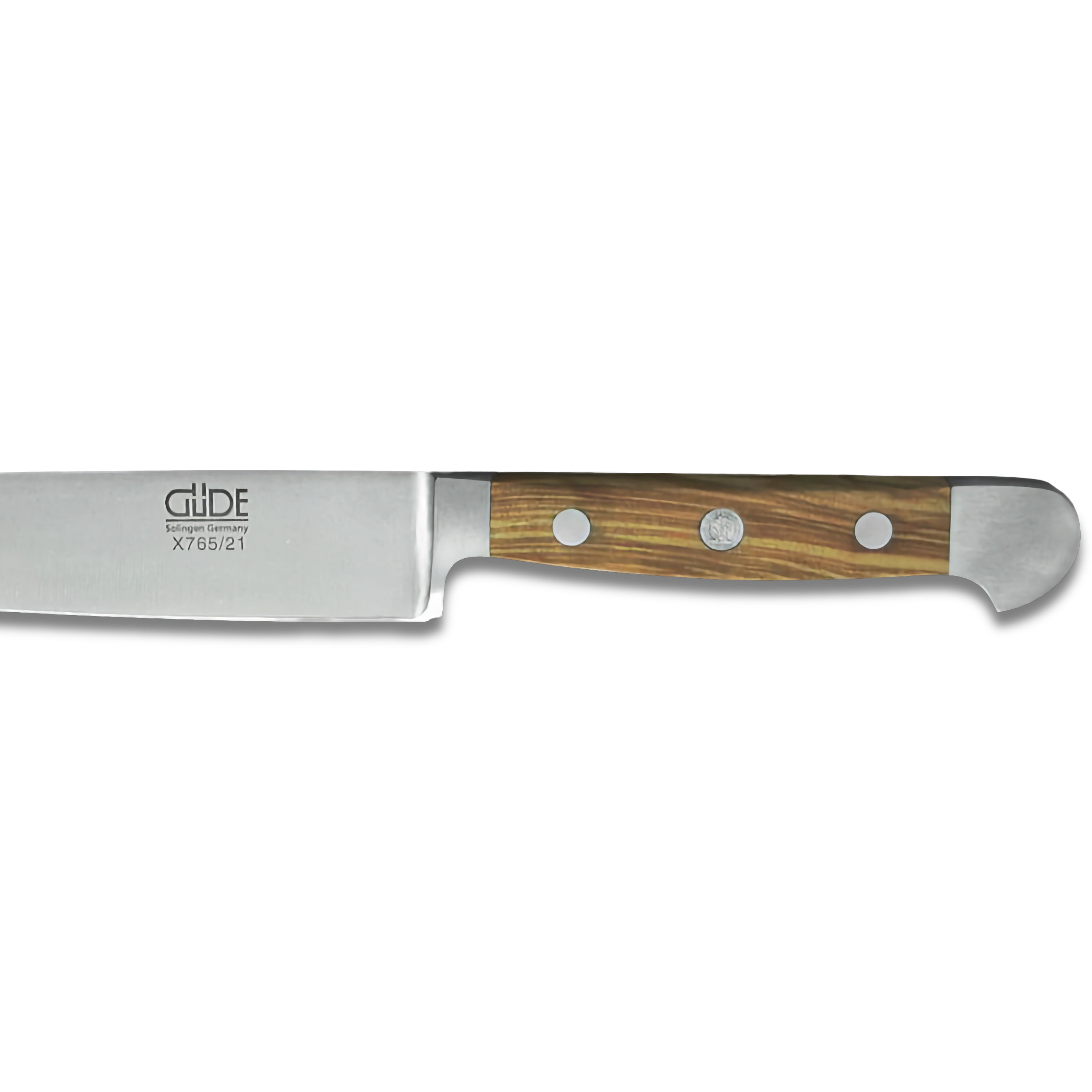 ALPHA OLIVE | Slicing / HAM Knife 8" | Forged Steel / Olive wood handle