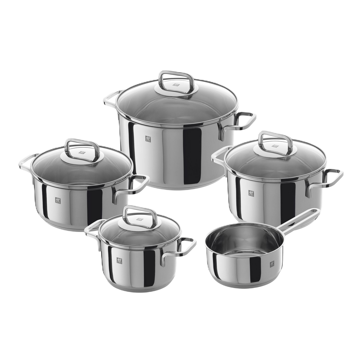 ZWILLING Quadro Pot Set 9 Piece, 18/10 Stainless Steel