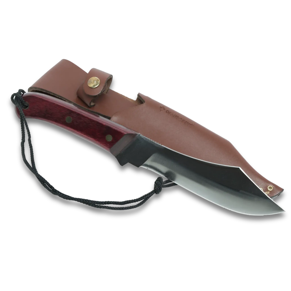 Grohmann Deer & Moose Knife | Wine Xtra Resinwood Handle | Hunting