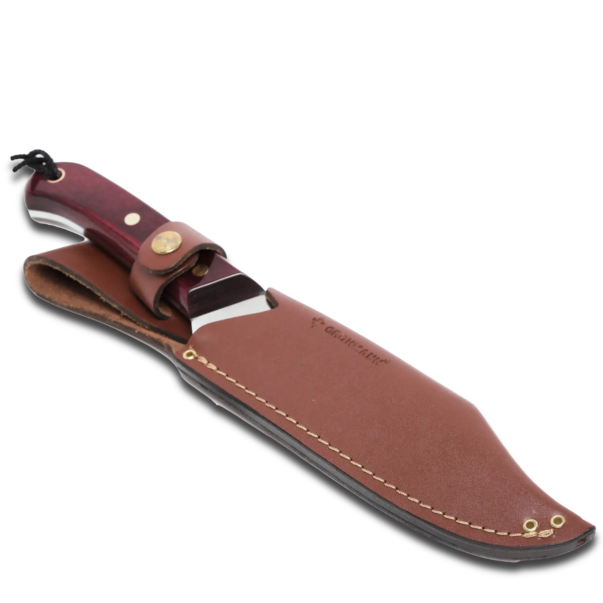 Deer & Moose Knife | Wine Xtra Resinwood handle | X108S