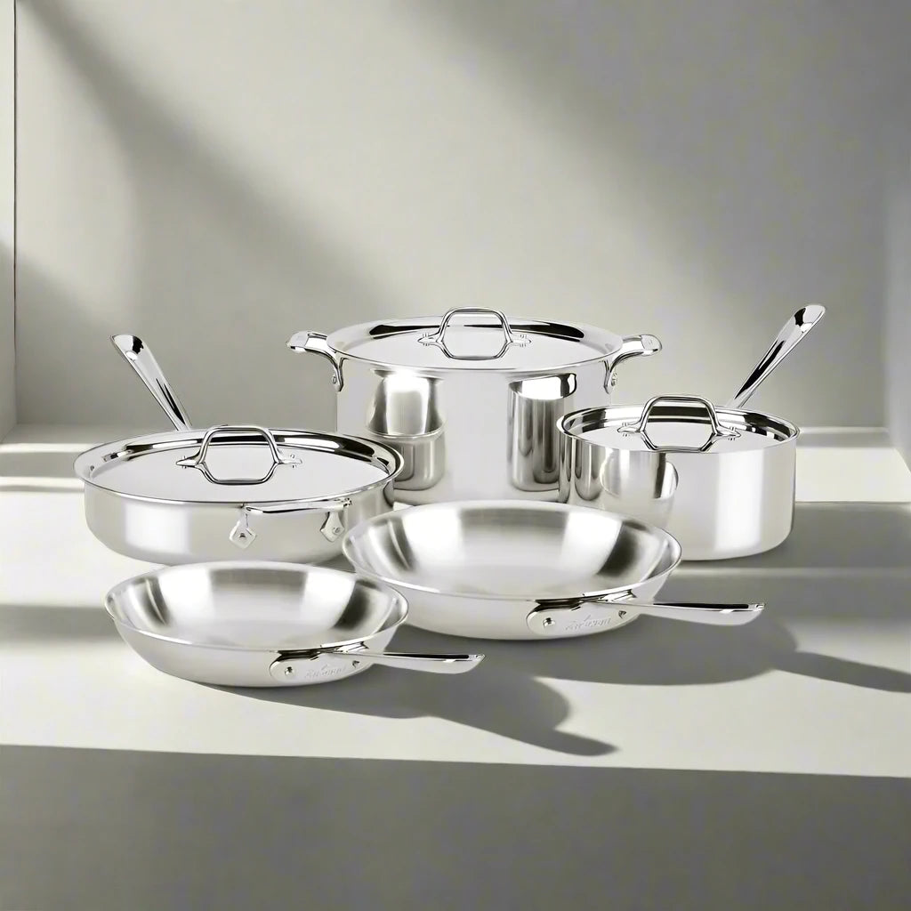 All-Clad D3 Stainless - 8 Piece Set