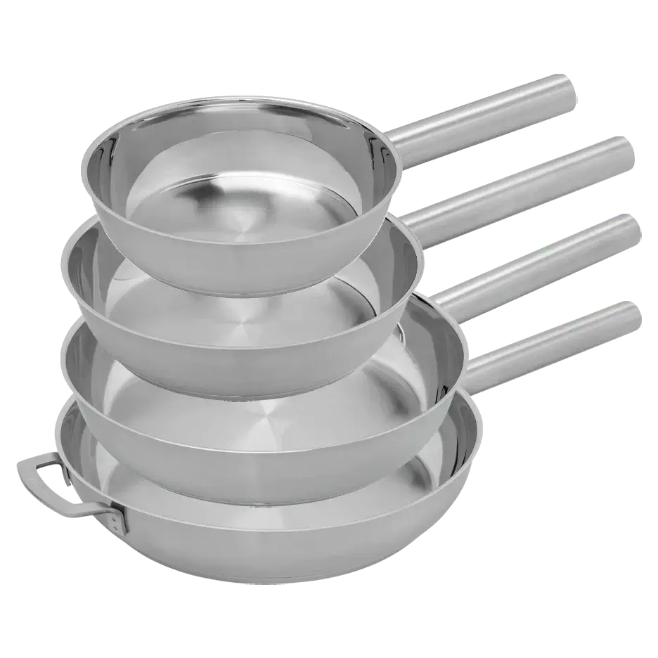 COMBEKK | Stainless Steel Fry Pan Set of 4
