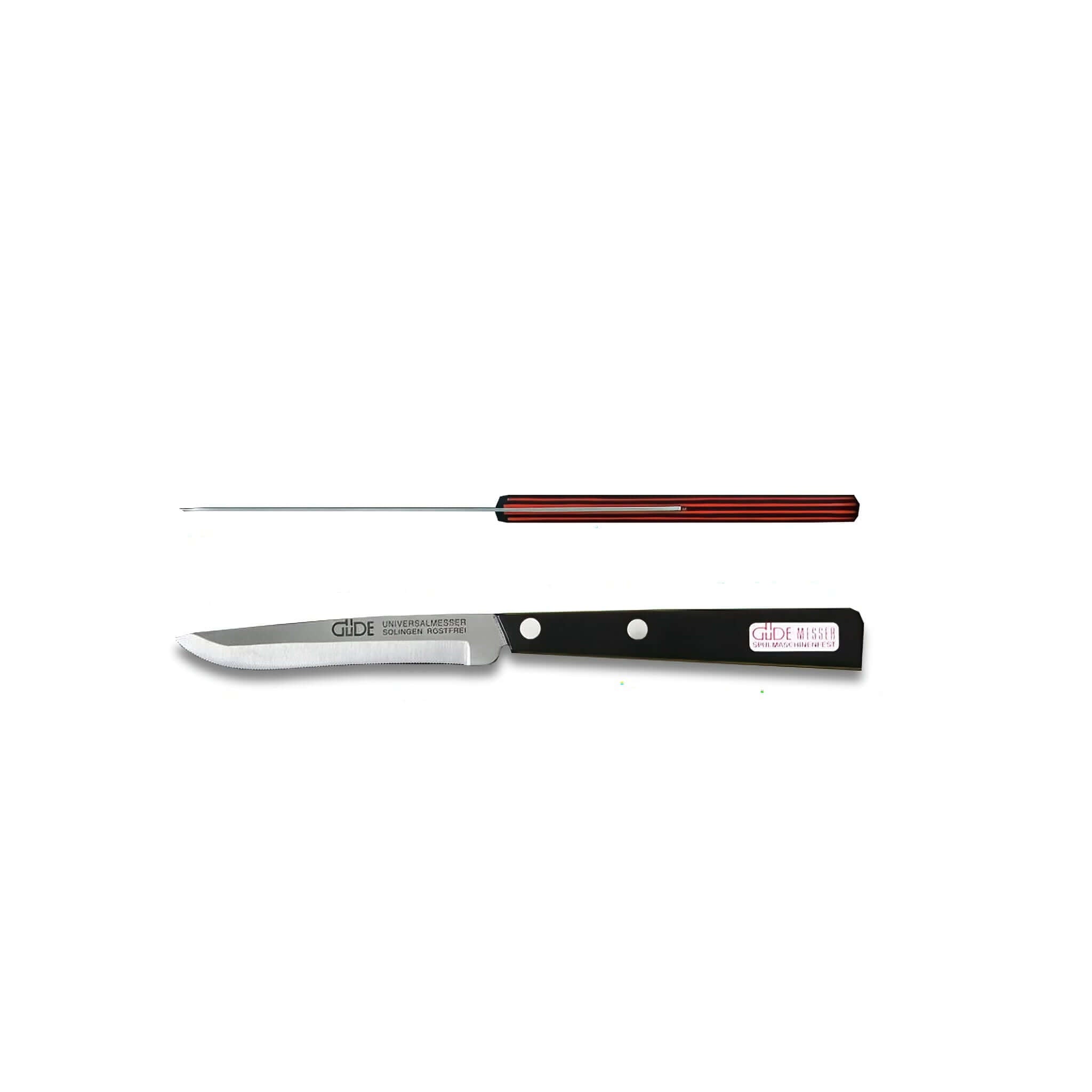 Couteau utilitaire 4'' - Noir & ROUGE