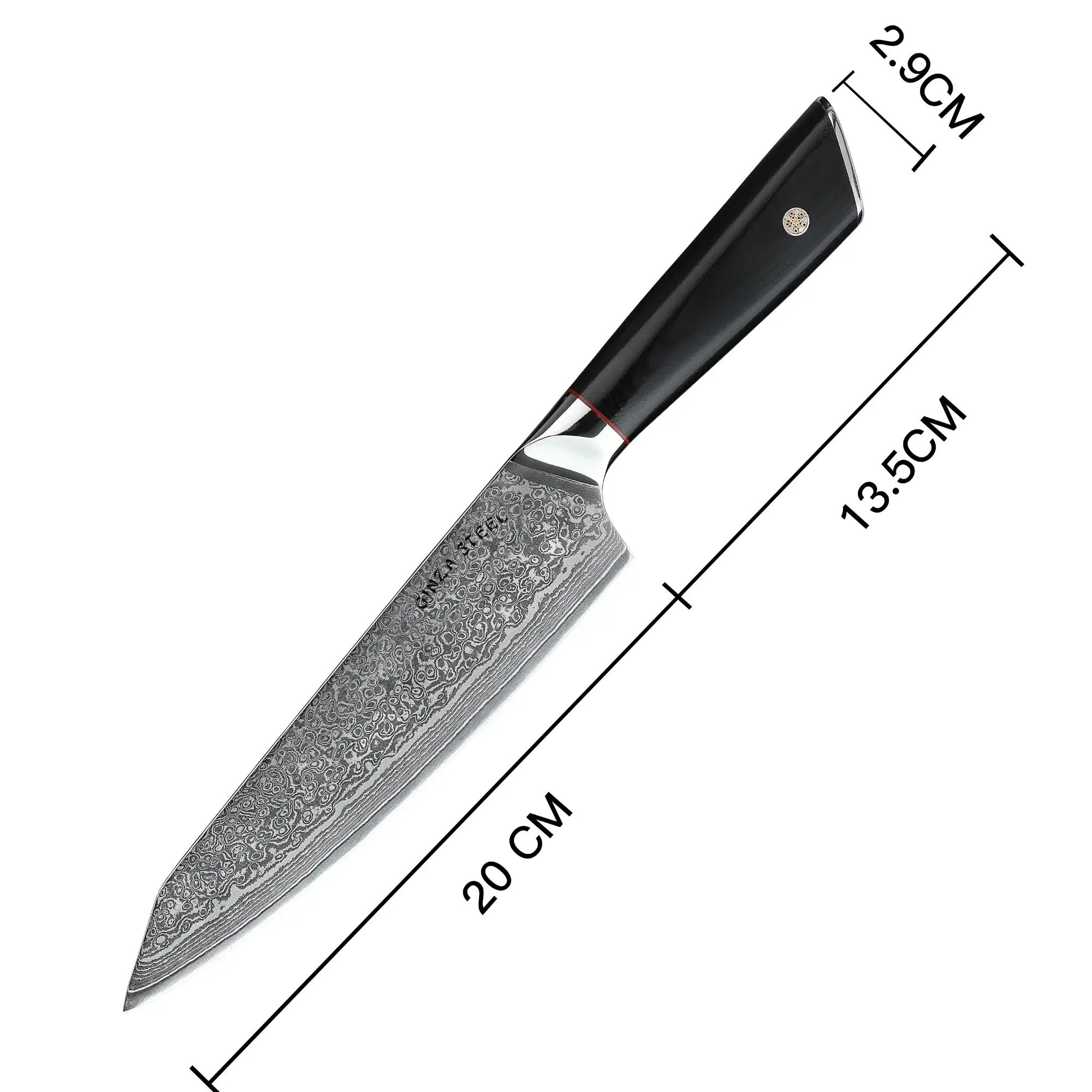 HAGAKURE 21 | Chef Knife Knife 8" - 67 Layer AUS 10 Steel