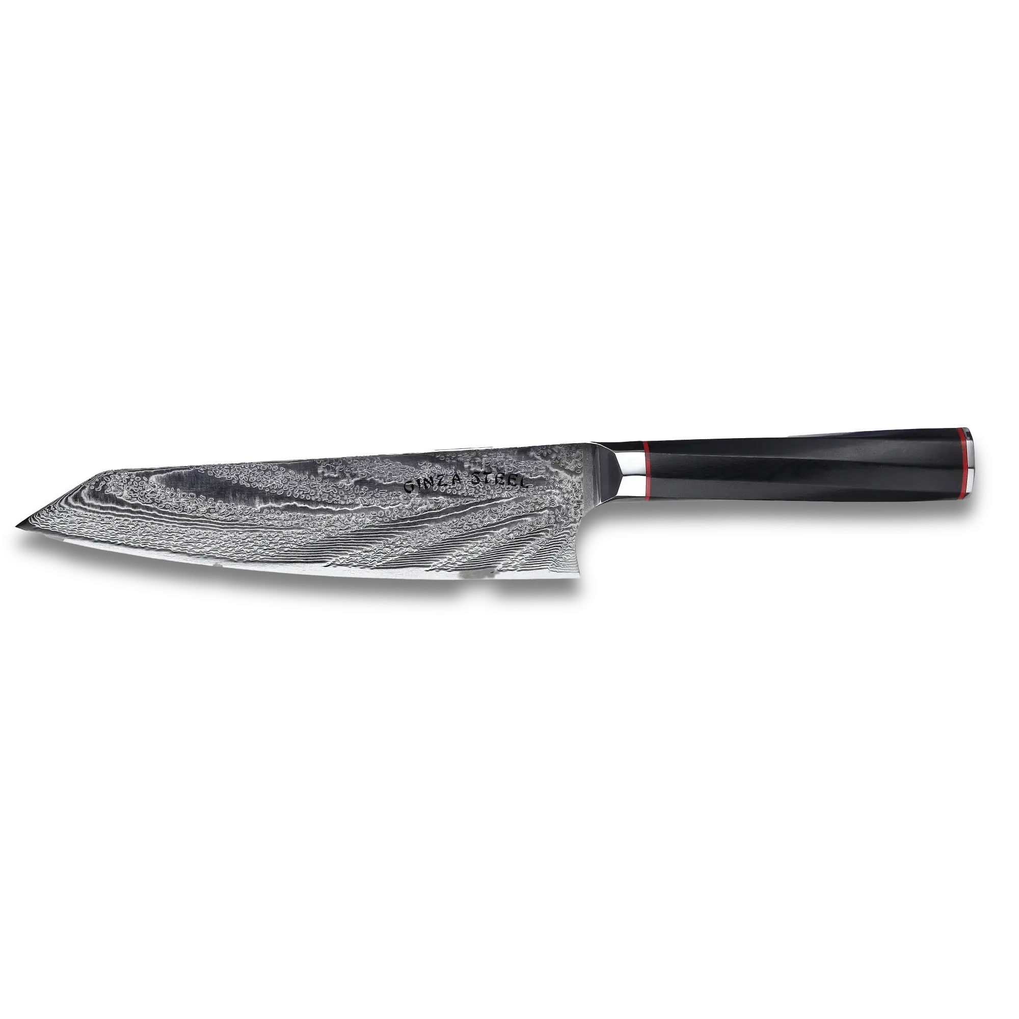 KATANA 20 Couteau de Chef 8" Acier Damas VG10 67 couches / Manche G10