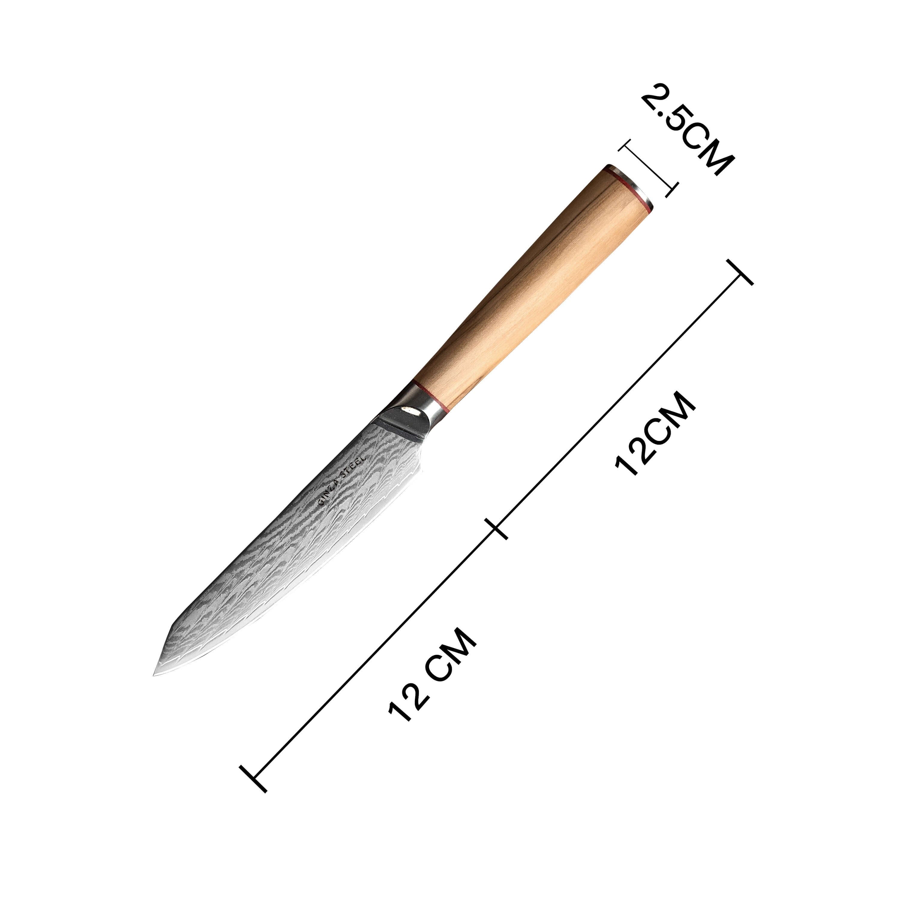 MIA THREE | Essential THREE Piece Chef Knife Set | AUS10 Damascus Steel