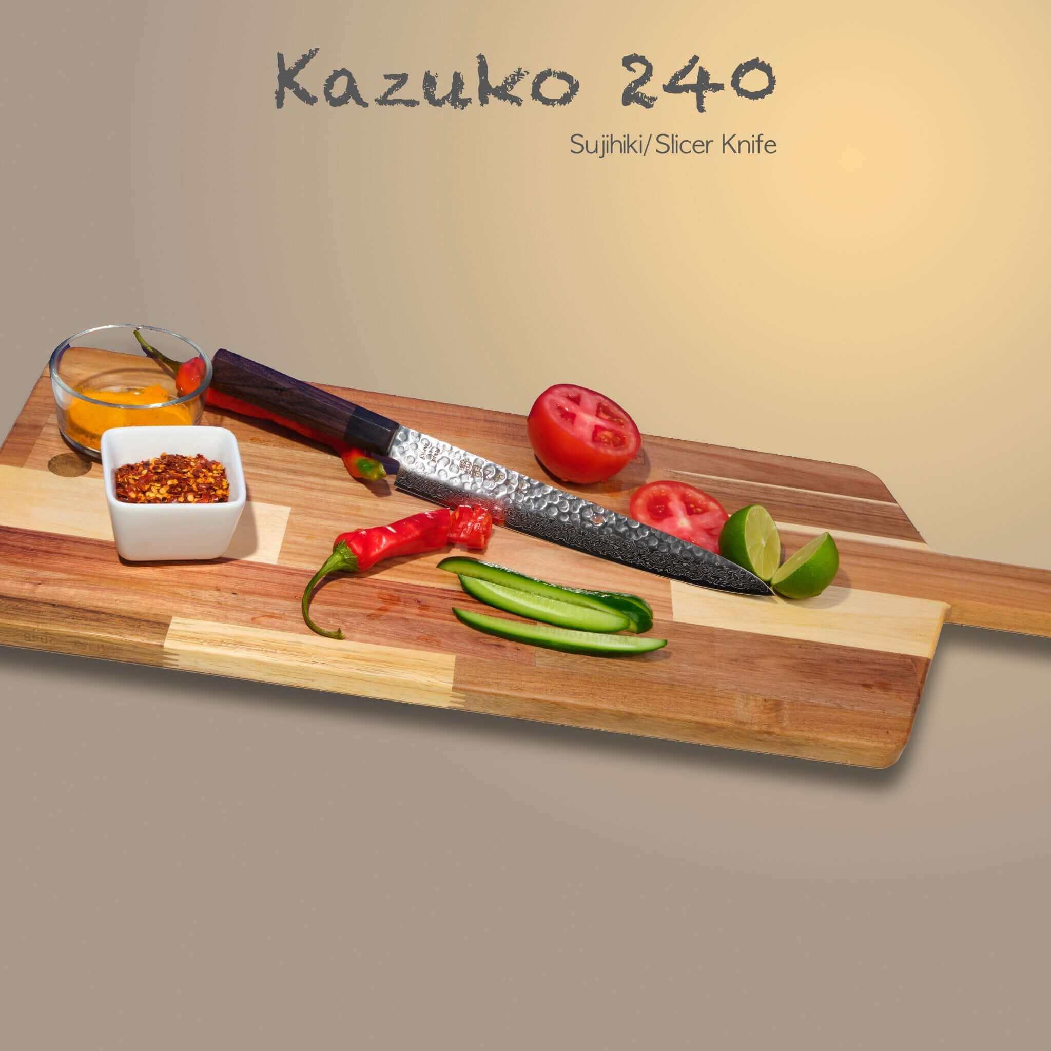 KAZUKO 240 - Sujihiki/Slicer 240mm Blade