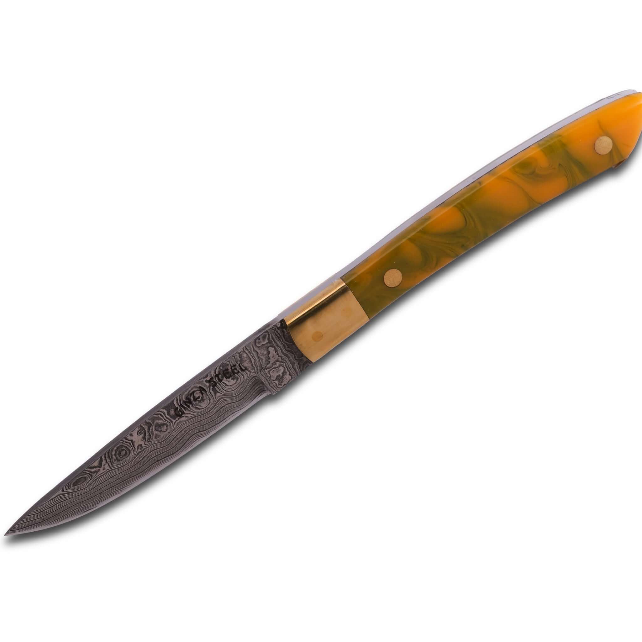 AKARI Skinner Knife 3.5 inch with Original Leather Sheath