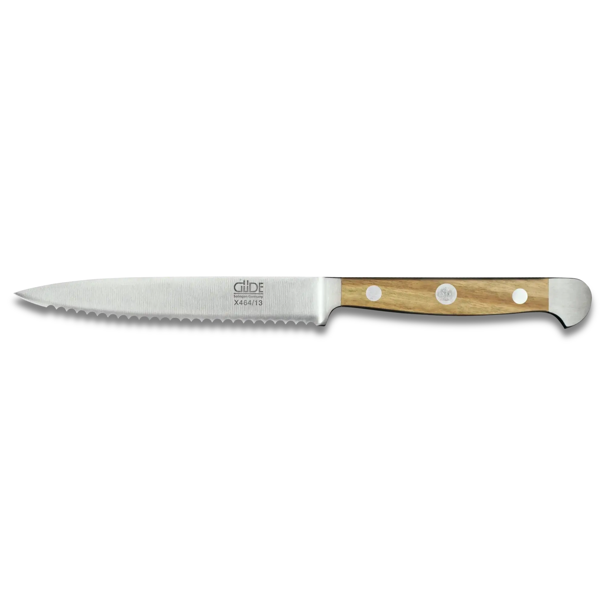 ALPHA OLIVE | Tomato Knife 13cm | Forged Steel / Olive wood handle