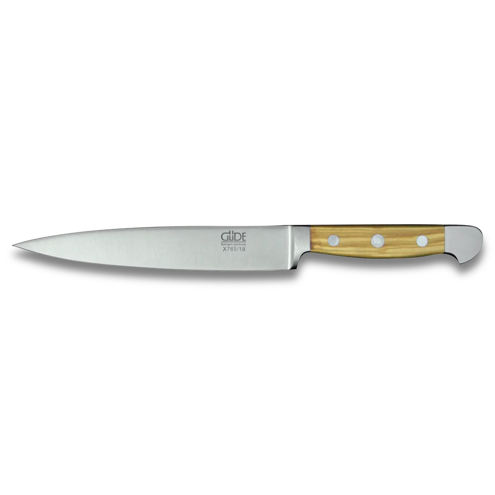 ALPHA OLIVE | Fillet Knife - Flexible | Forged Steel / Olive wood handle